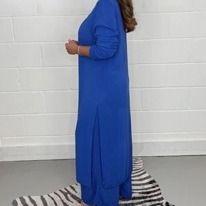 2 Pieces Suit With Long Top & Matching Trouser
